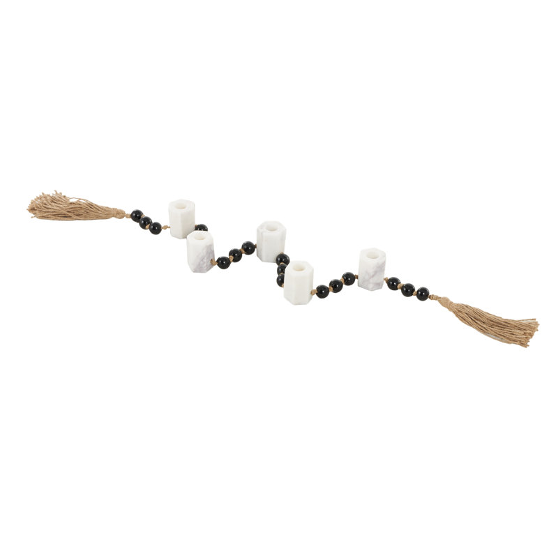 Porte-bougie blanc Cole and Grey, H 2,1 po x l 51 po x P 2 po