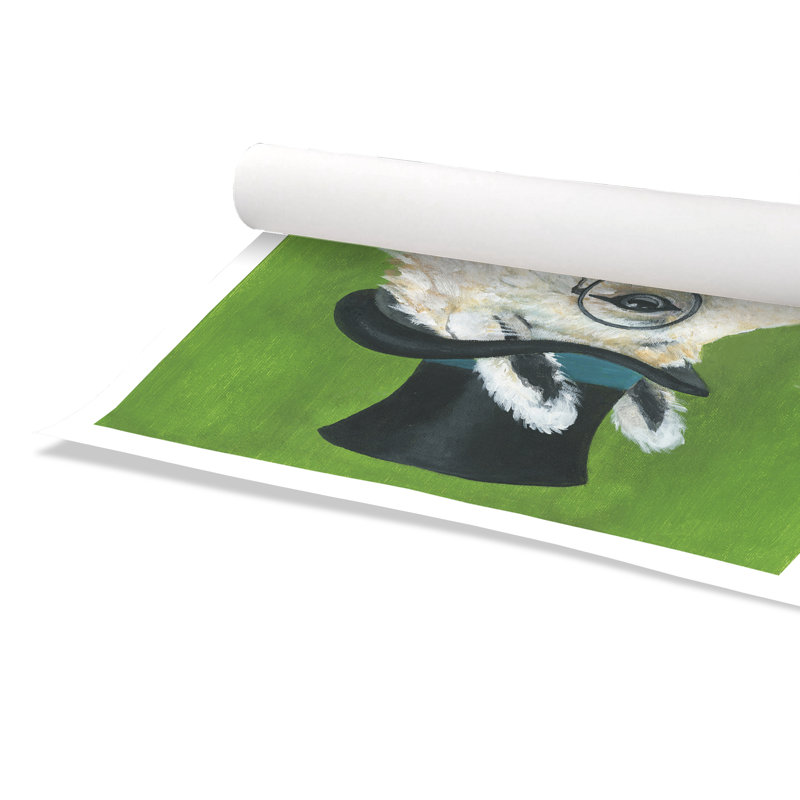 Lama roulé et impression sur papier, H 31 po x l 31 po x P 1 po