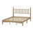 Retro Style Platform Bed with Gourd Shaped Headboard-473385977-473385978