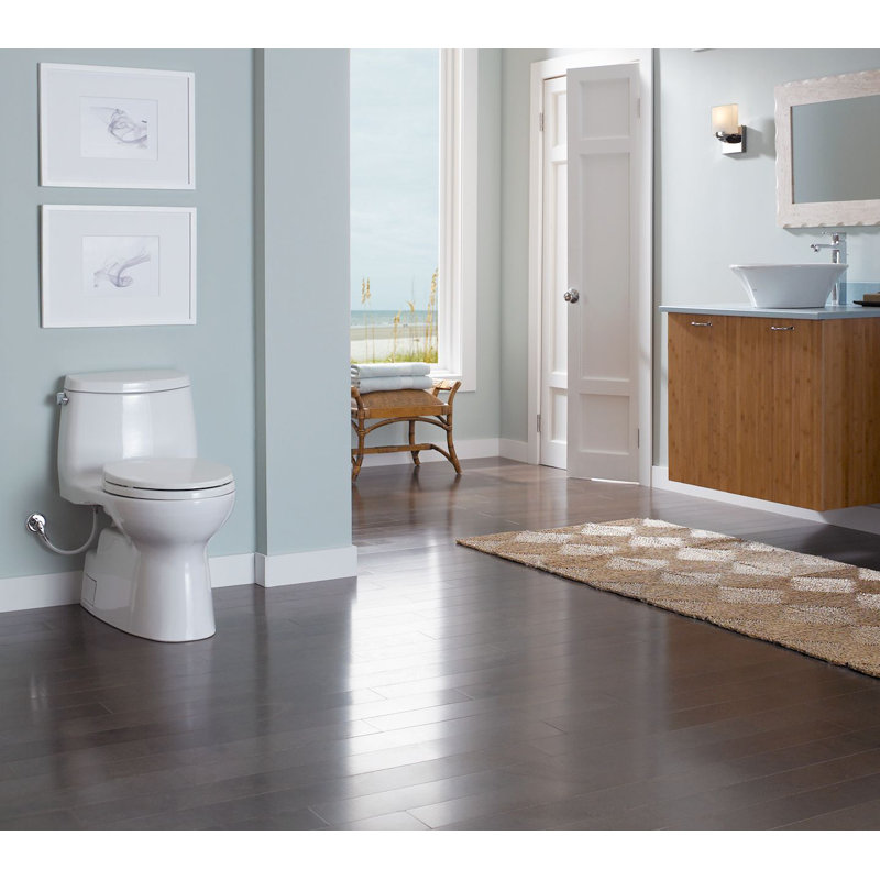 Carlyle® II 1.28 GPF Elongated One-Piece Toilet (Seat Included), Right-Hand, Colonial White