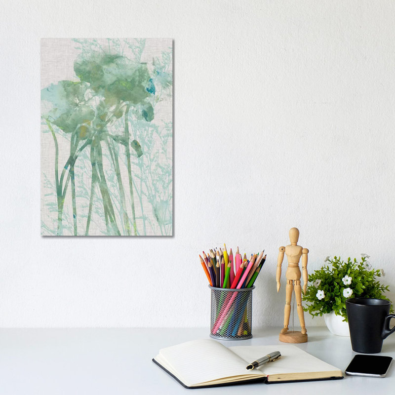 Watercolour Flower Panel I by Jennifer Goldberger - Wrapped Canvas Gallery-Wrapped Canvas Giclée, 20.32 cm H x 30.48 cm W