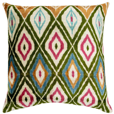 Geometric Velvet Throw Pillow