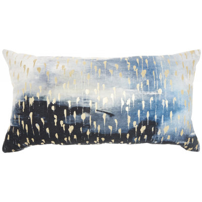 Abstract Cotton Throw Pillow