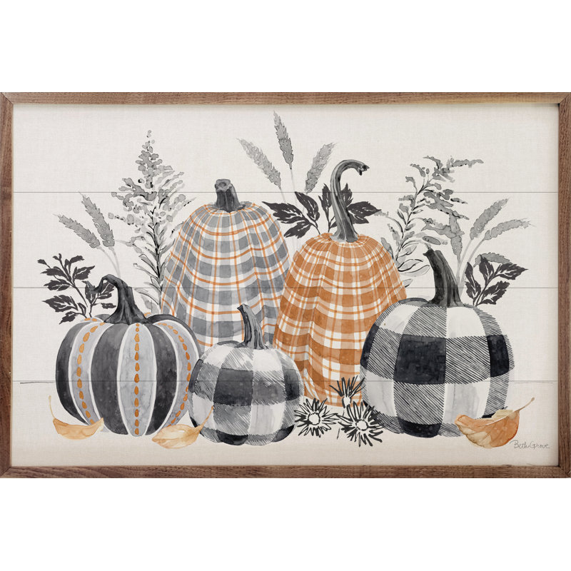 Harvest Classics I Cinq citrouilles par Beth Grove, L 16 po x H 10 po