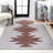 Katriel Minimalist Geometric Machine-Washable Gray/Brown Rug-2076229309