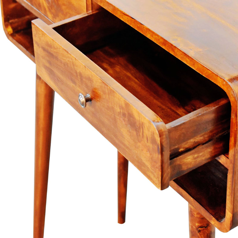 Versatile Design Console Table Wood Table Top,Leisure Coffee Table, Brown