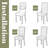 Floral Polyester Dining Chair Slipcover