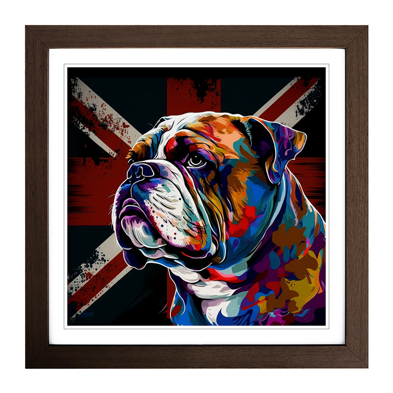 Single Picture Frame Print on Wood, Walnut