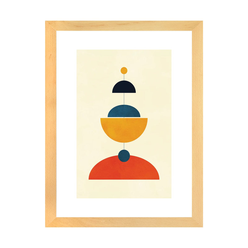 «Mid Century Modern IV» par Ana Rut Bré - impression d'art graphique, H 32 po x l 24 po x P 1 po, Blanc