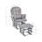 Cleo Wooden Glider and Ottoman-98415158-98415159