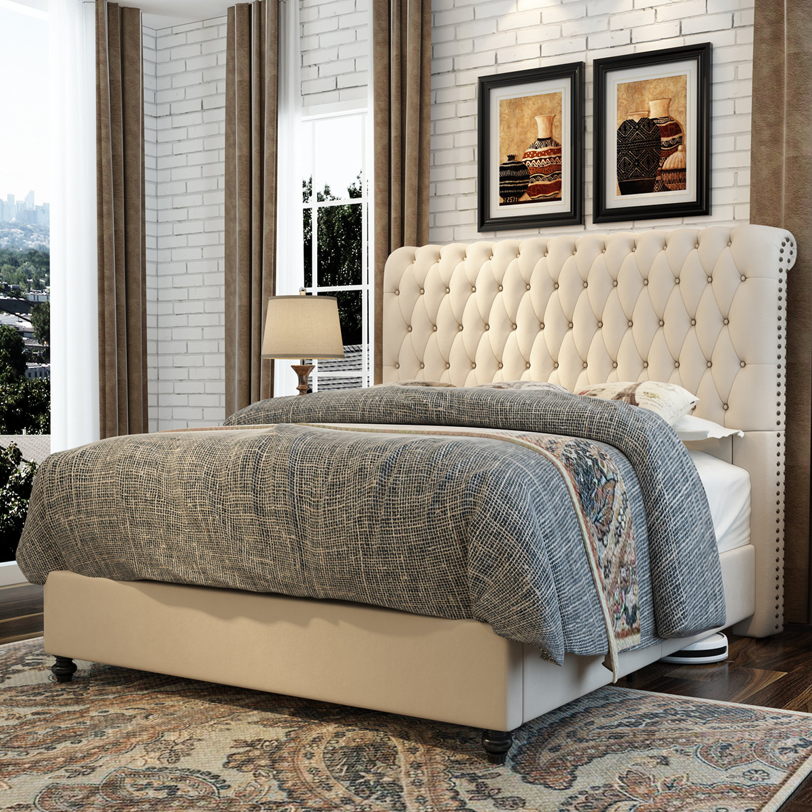 Metal deals sleigh bed