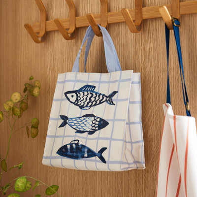 Catch Of The Day 100% Cotton, PVC Coating Picnic Tote Bag