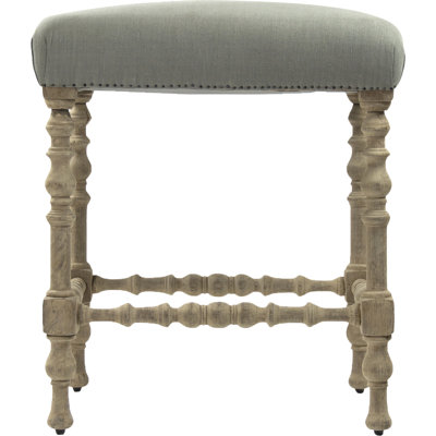 Giselle Yes Stool with Solid Wood Frame
