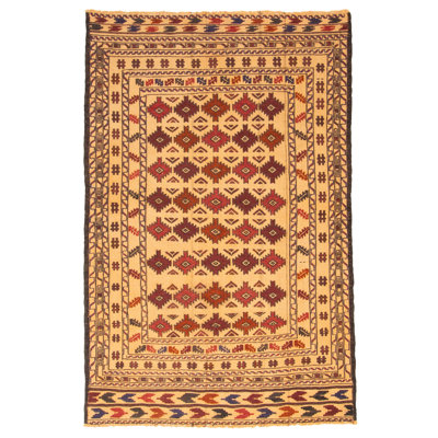 Tapisserie Worceer kilim 6 pi 0 po x 6 pi 0 po beige