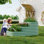 Lit de jardin surélevé en métal ondulé à 3 niveaux, jardinière surélevée à niveaux pour patio, cour arrière, balcon, jardinage extérieur, herbes, fleurs et légumes