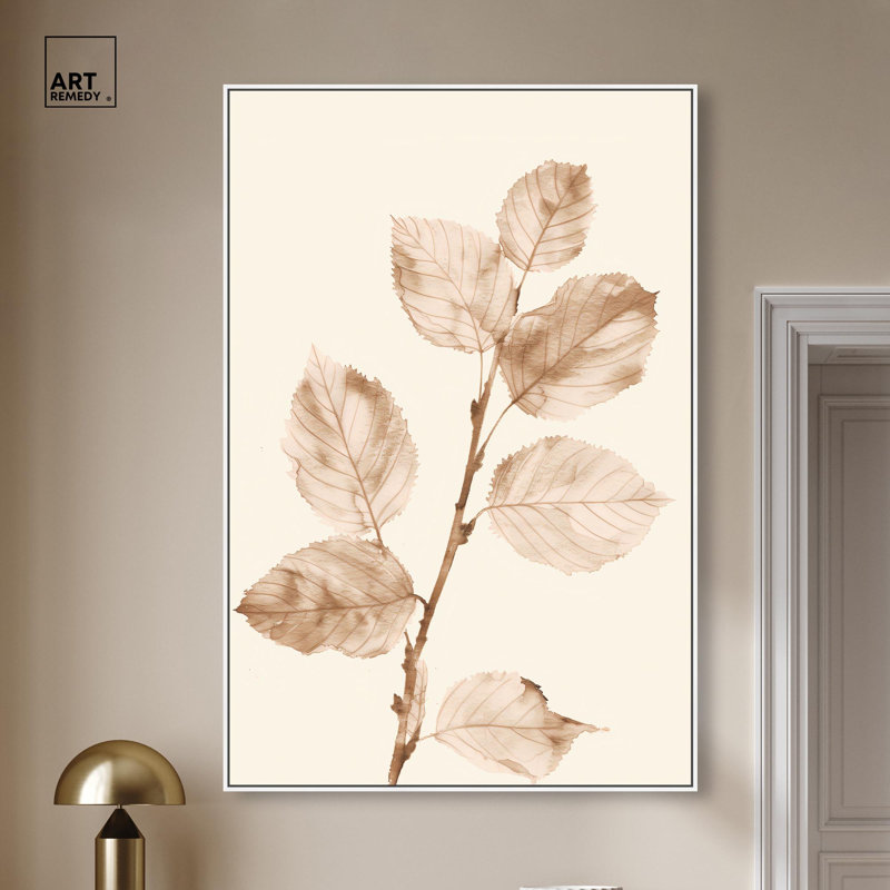«Rust and Renewal II», reproduction d'art sur toile par Art Remedy, H 55 po x l 37 po, Cadre blanc