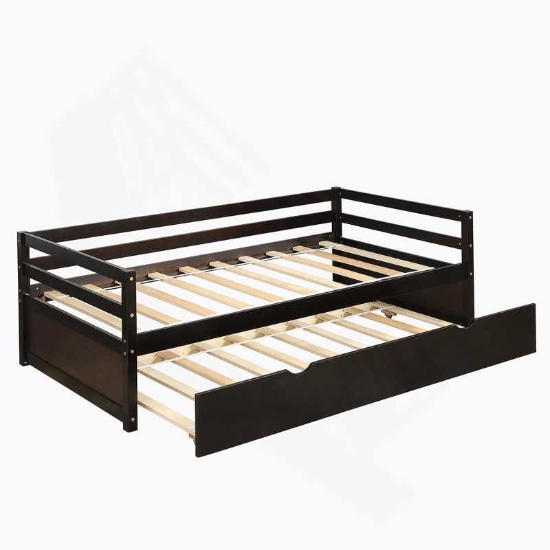 Daybed With Trundle Frame Set, Espresso
