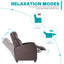 Fauteuil inclinable ergonomique à massage, fauteuil inclinable manuel à 160 ° avec 8 modes et télécommande-1460367720
