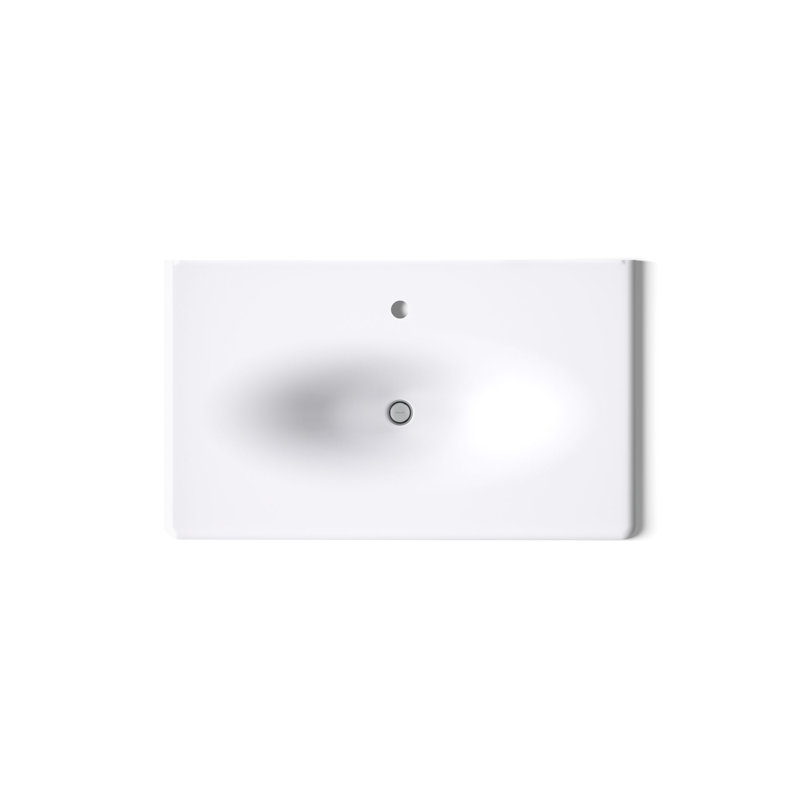 Iron Impressions 38" Single Bathroom Vanity Top, Single, White