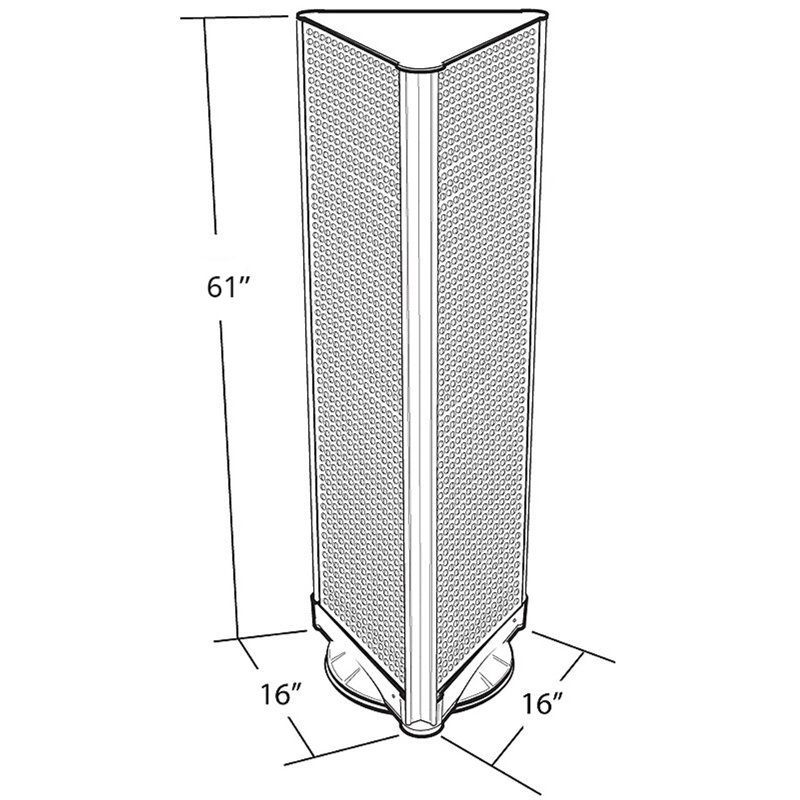 Plastique H 60 po x l 16 po