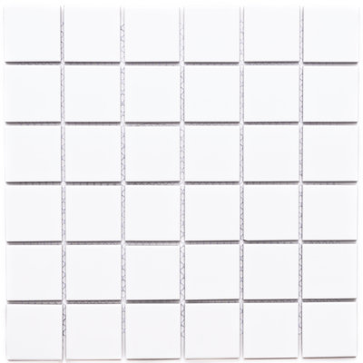 Carreau de mosaïque de plancher et de mur en porcelaine mate 2 po x 2 po Cube