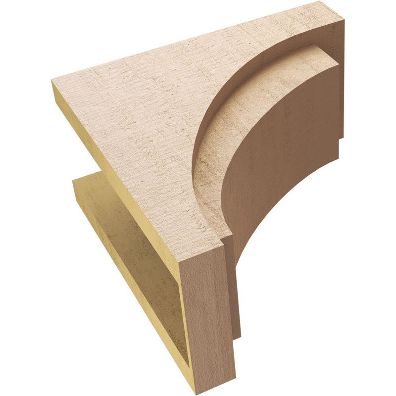 Bois de cèdre brut RiveraThane Corbel, apprêté brun clair Rivera, H 18 po x l 9 po x P 18 po