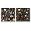 Wenham - Ensemble de 2 collages carrés botaniques abstraits-101844398-101844397