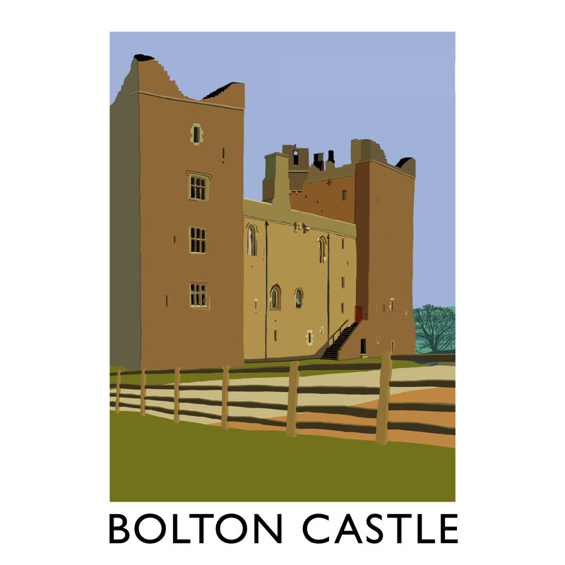 Bolton Castle 1 by Richard O'Neil - Print, No Frame, 40 cm H x 30 cm W x 1 cm D