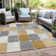 Machine Washable Indoor/Outdoor Xhevrie Gold Rug