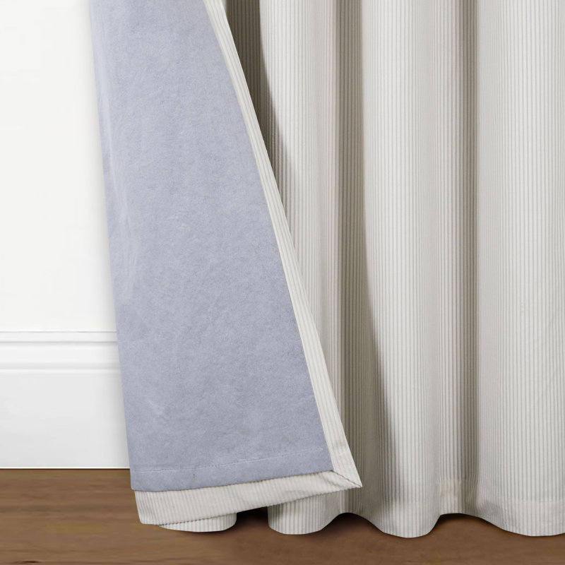 Rylaey Blackout Curtain Pair, Cream, 229cm Width x 274cm Drop