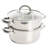 Oster Sangerfield 3 Qt Stainless Steel Steamer Set with Lid and Steamer Insert