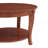 Round Coffee Table with Lower Shelf, 30 inch Wood Accent Table with Open Storage for Living Room, Bedroom, Apartment-148500951