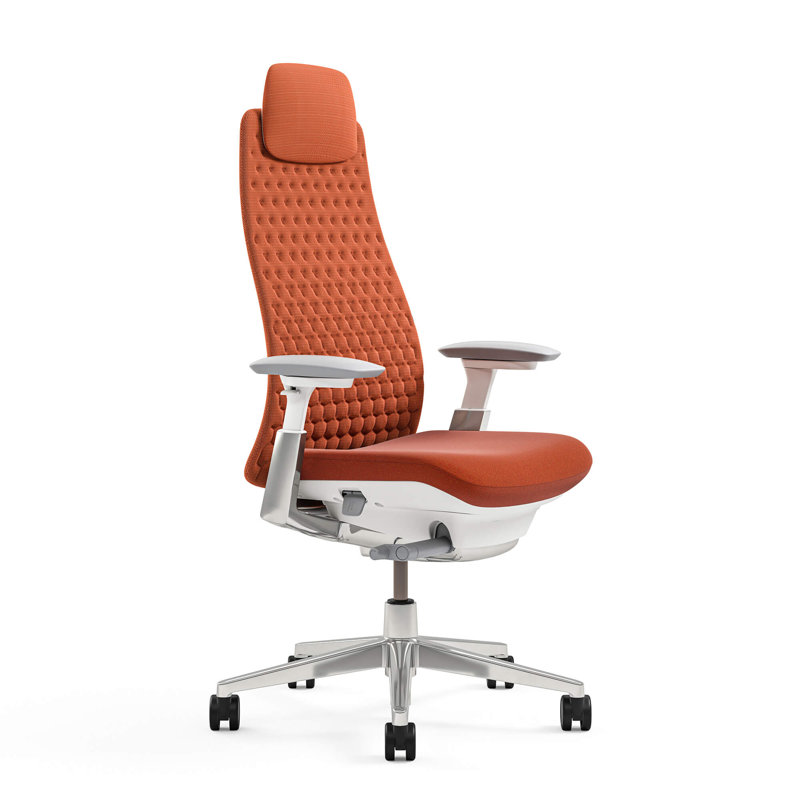 Haworth Fern Digital Knit Executive Chair, No, Ember