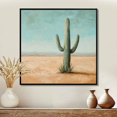 Cactus dans le désert III - Cactus, art mural