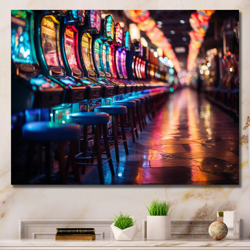 Machine à sous Casino Royale III, reproduction sur toile encadrée, H 12 po x l 20 po x P 1 po, Toile tendue