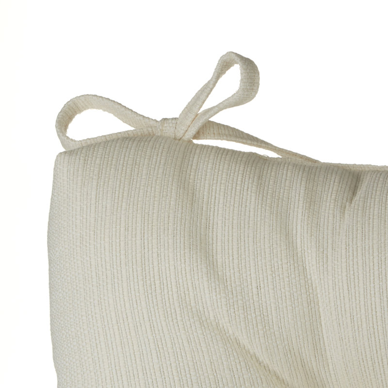 Ensemble de coussins de chaise berçante antidérapants, Ivoire
