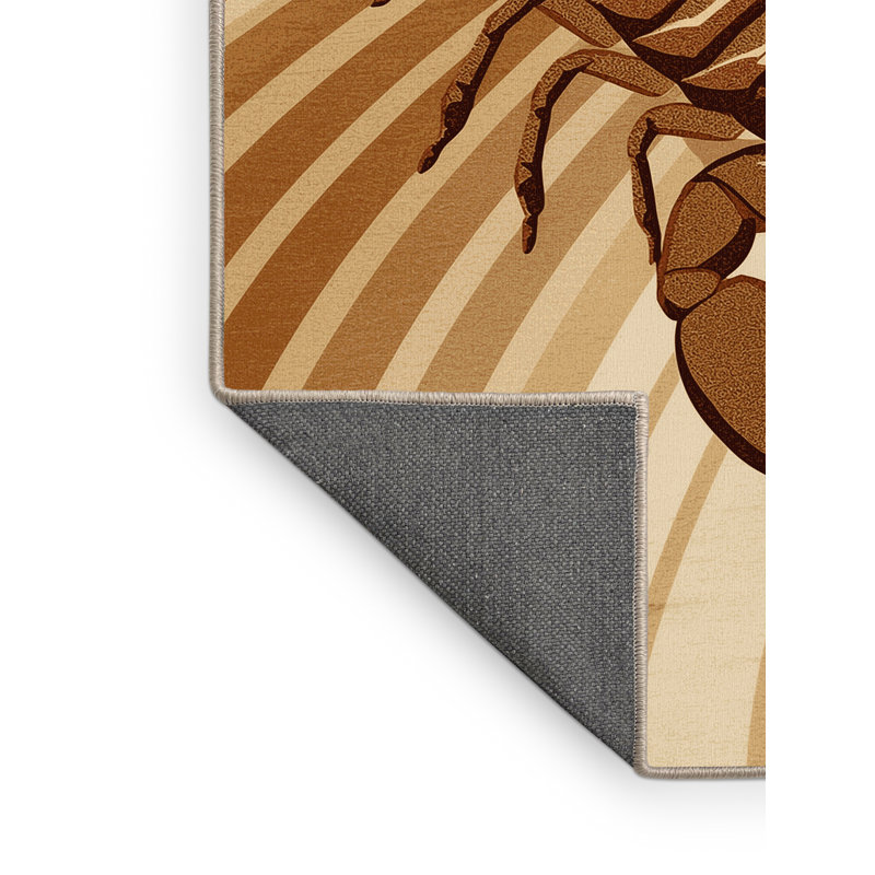 Tapis moelleux moelleux moelleux Ahmad Scorpion, 4 x 2