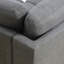 Canapé modulaire avec plateau latéral à 2 porte-gobelets, canapé 4 places en lin réversible, canapé d'angle capitonné clouté-133347991