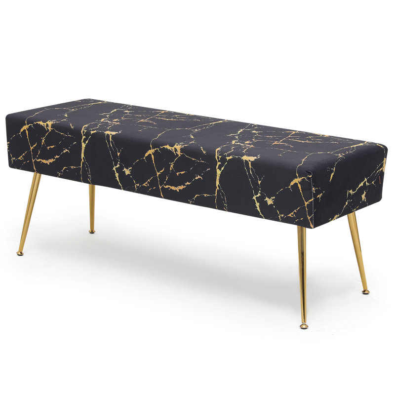 Conejara Velvet Barrel Accent Chair Upholstered Vanity Chair Side Chair with Pillow and Metal Legs, Black Velvet 1