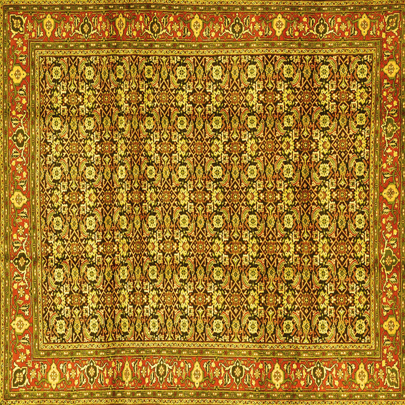 Washable Floral Indoor Rug, Square 3'