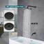 Three Handles Tub & Shower Faucet with Rough in-Valve-93839035