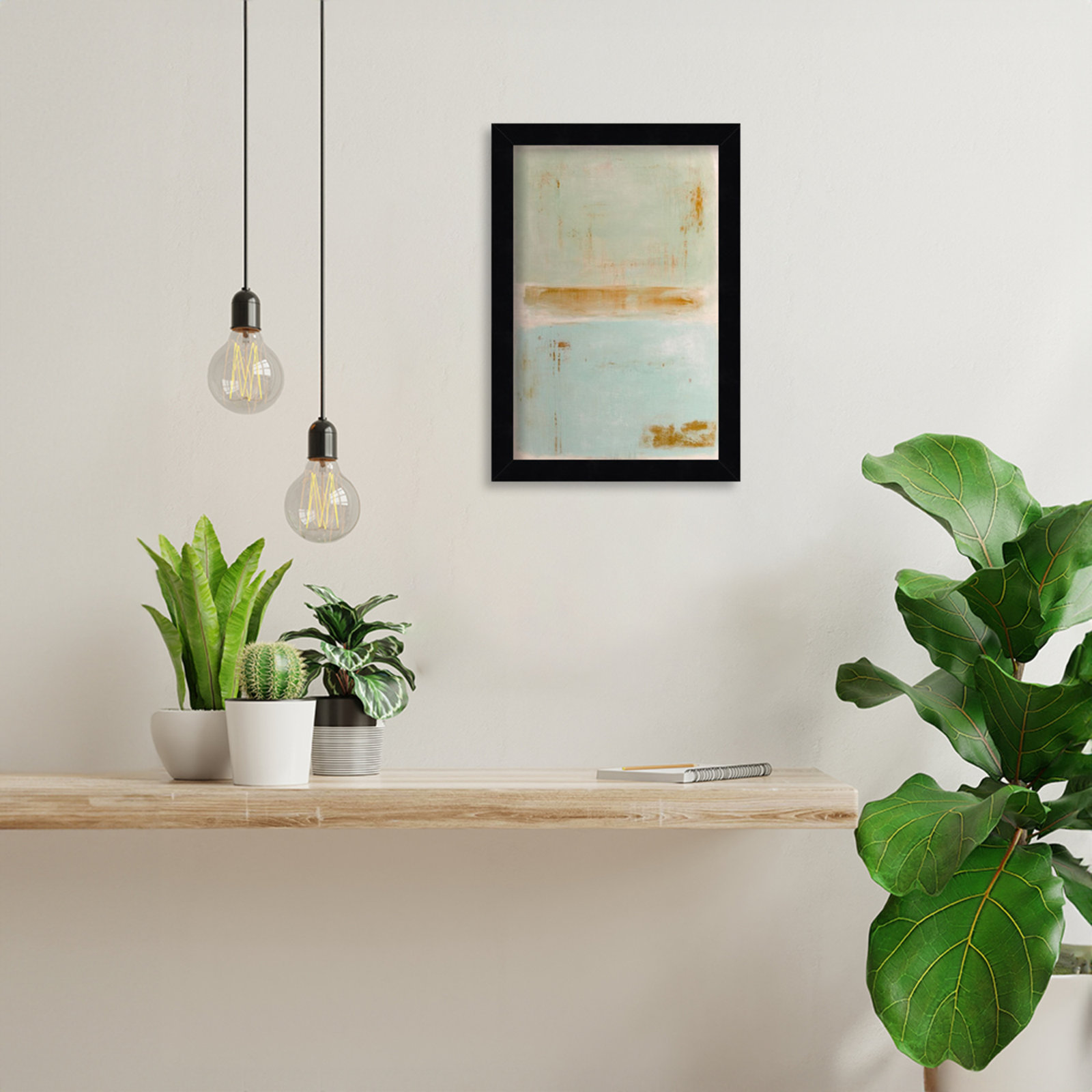 Soft Sided Print by Erin Ashley, 13" H x 9" W, Black