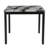 BAR TABLE AND 4 BAR STOOLS