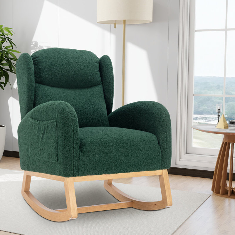 Lorinda Rocking Chair, Green