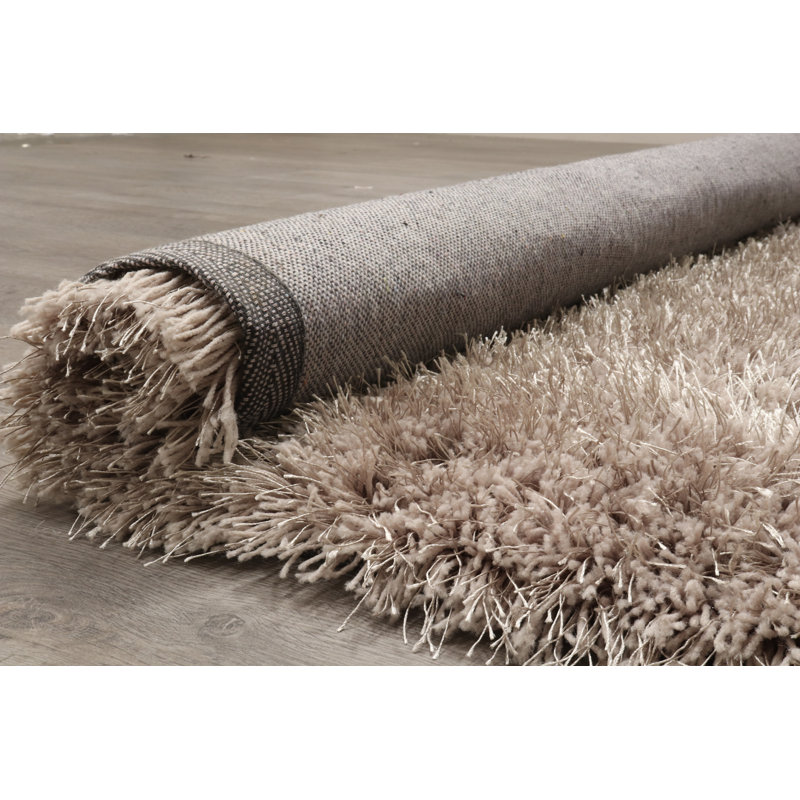 Solid Colour Shag Area Rug Set, Rectangle 120 x 170cm