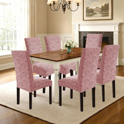 Dining Chair Covers, Stretch Parsons Chair Slipcovers, Set of 6