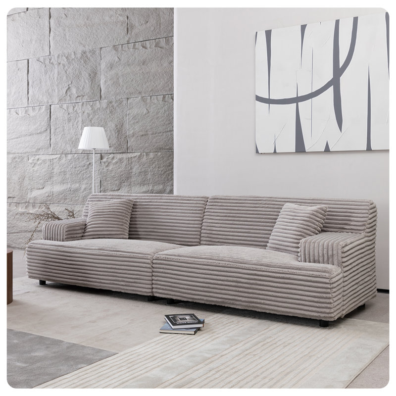 Canapé de style Mid-Century moderne, Gris