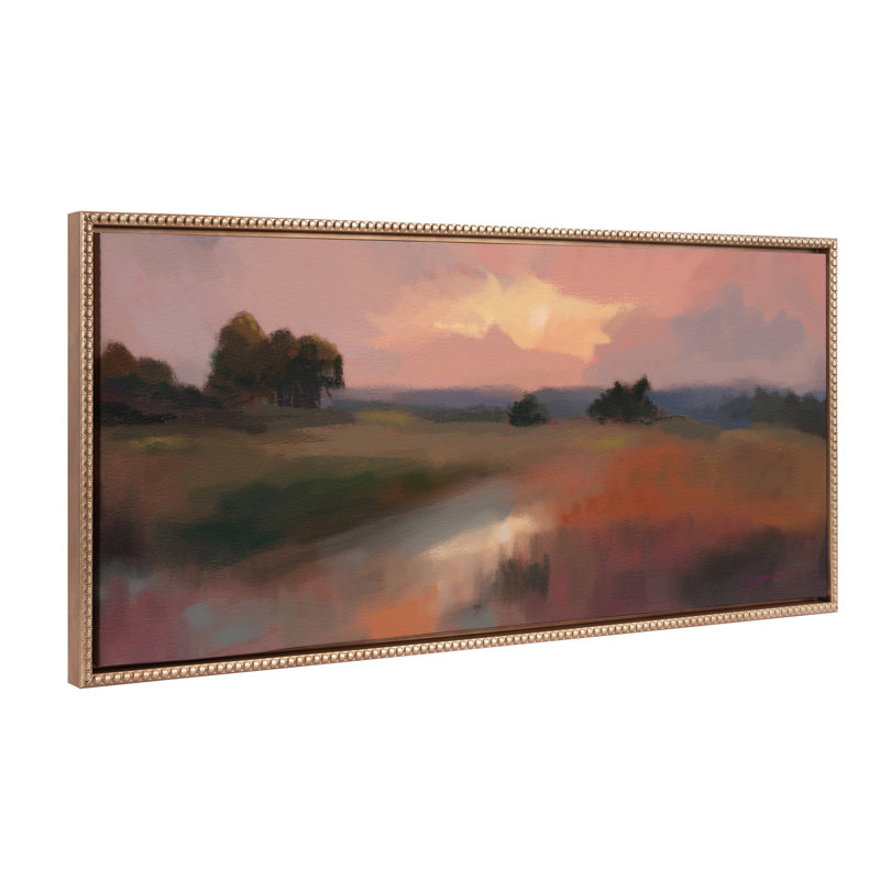 «Foothills in the Evening» par Mary Sparrow, reproduction d'art sur toile encadrée