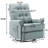 Ezzidi Upholstered Swivel Recliner-46383619