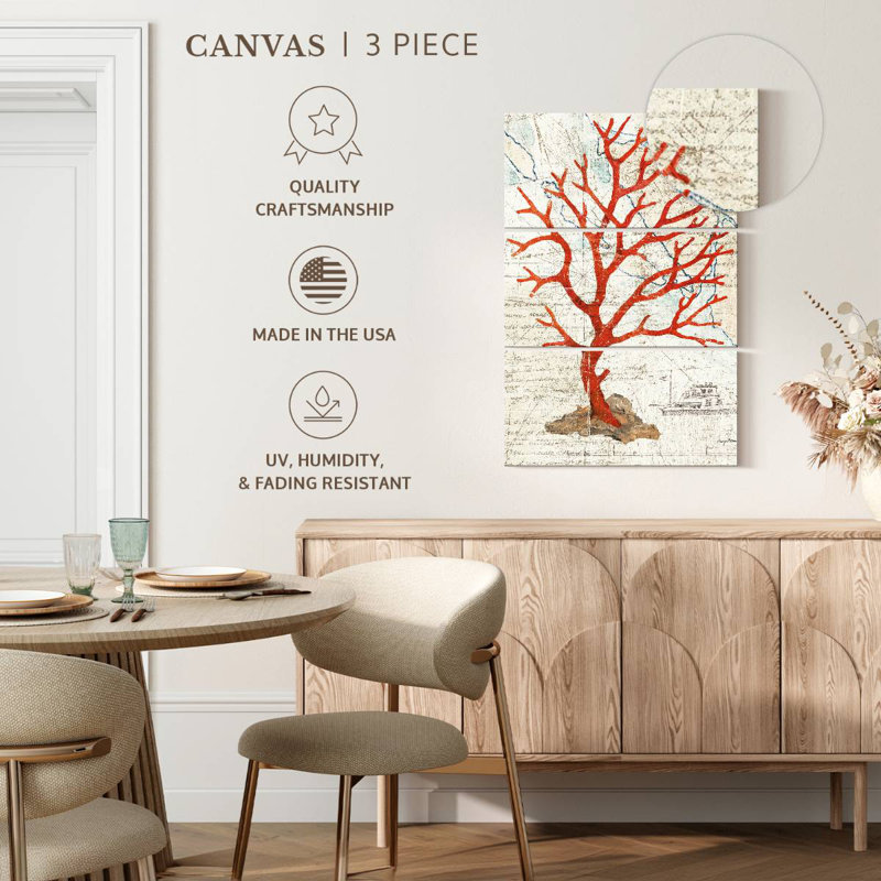 Brampt Textured Coral, 74" H x 48" W